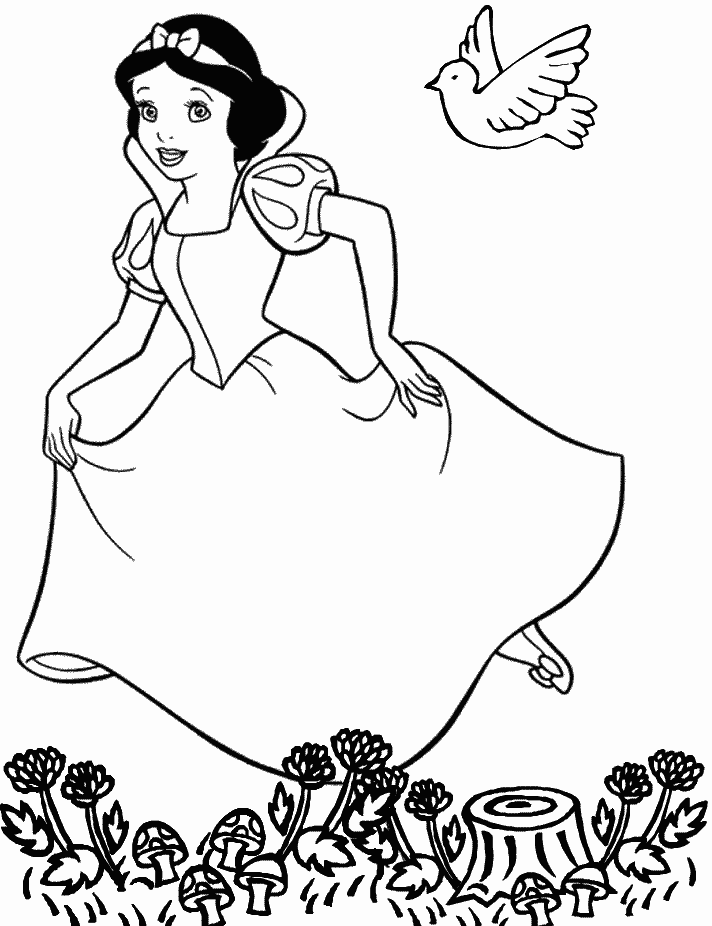 coloriage Blanche neige